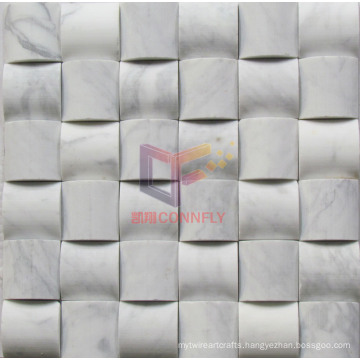White Stone Wall Decoration Marble Mosaic (CFS897)